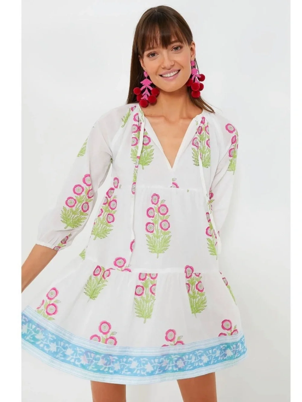 NEW SZ Blockprints x Tuckernuck Priya dress/coverup. S. NWT - Picture 3 of 10